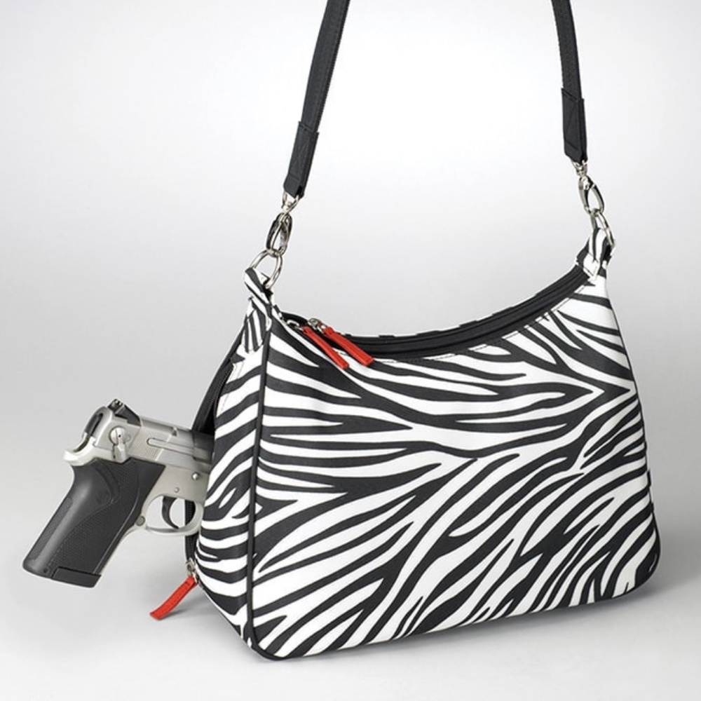 Gun Tote’n Mamas Zebra Hobo Purse